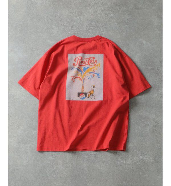 EDIFICE「《追加》SAVIGNAC (サヴィニャック) 別注 French Company プリント Tシャツ」|Tシャツ・カットソー|レッド