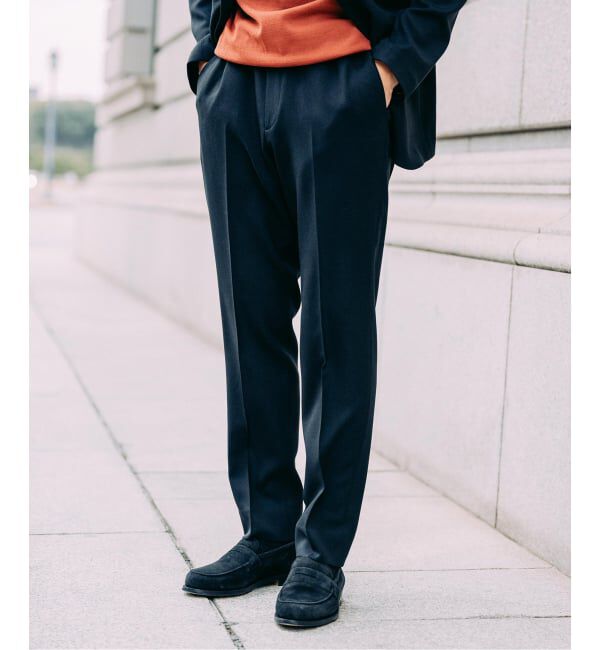 EDIFICE「ラフ ツイルスラックス【セットアップ着用可】」|スラックス|ブラック