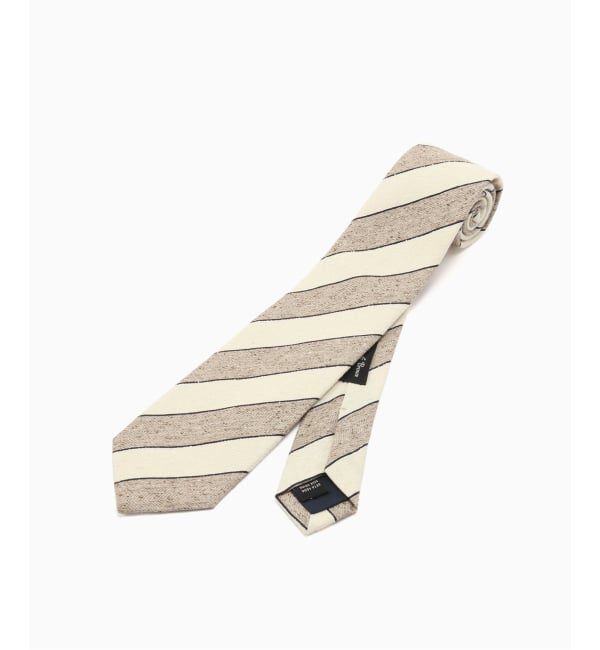 EDIFICE「Holliday & Brown(ホリデー & ブラウン) Herringbone White Stripe タイ」|ネクタイ・蝶ネクタイ|