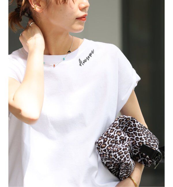 JOURNAL STANDARD relume「《追加》刺繍ロゴフレンチTEE」|Tシャツ・カットソー|