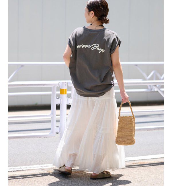 JOURNAL STANDARD relume「《追加》刺繍ロゴフレンチTEE」|Tシャツ・カットソー|