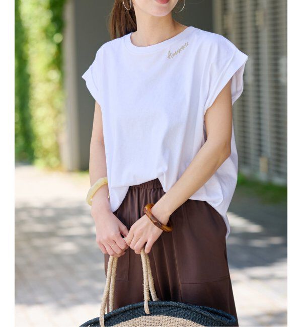 JOURNAL STANDARD relume「《追加》刺繍ロゴフレンチTEE」|Tシャツ・カットソー|