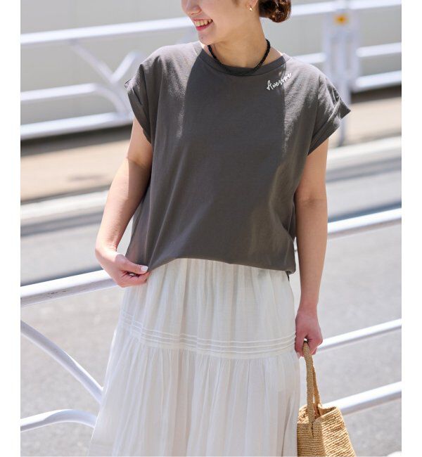 JOURNAL STANDARD relume「《追加》刺繍ロゴフレンチTEE」|Tシャツ・カットソー|