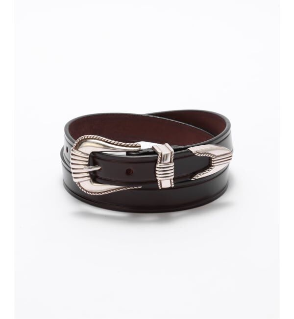 JOURNAL STANDARD「TORY LEATHER / トリーレザー 3-Piece Silver B BELT」|ベルト|ブラウン