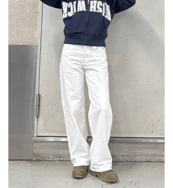 Oriens JOURNAL STANDARD「ワイドベーシックデニム」|デニム|ホワイト