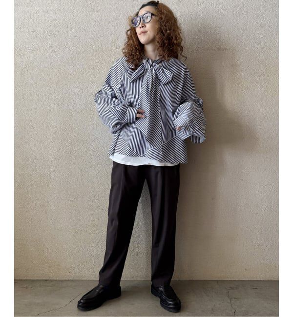 journal standard luxe「ライトツイル タックテーパーパンツ」|スラックス|