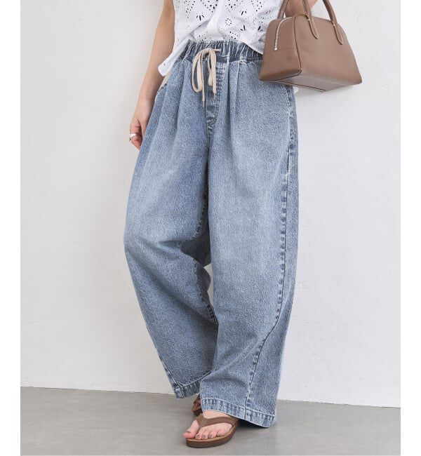 JOURNAL STANDARD「《追加》イージーデニムワイドパンツ」|デニム|