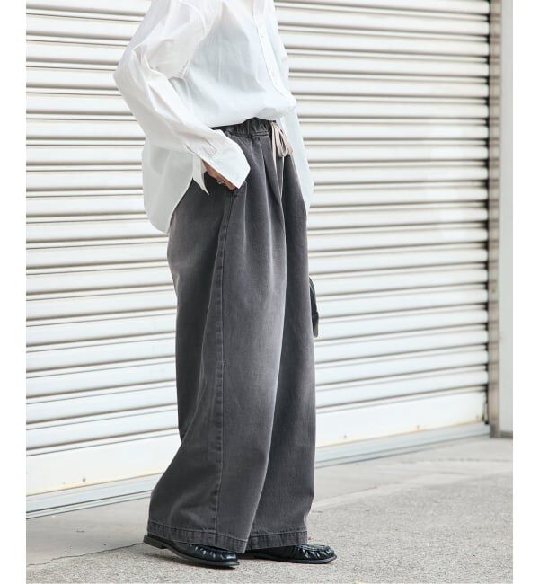 JOURNAL STANDARD「《追加》イージーデニムワイドパンツ」|デニム|
