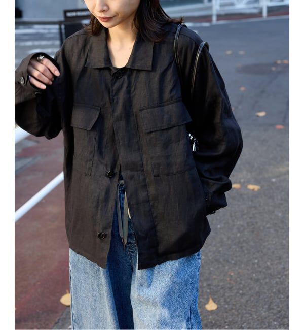 JOURNAL STANDARD「《追加》リネンミリタリージャケット」|ミリタリージャケット|