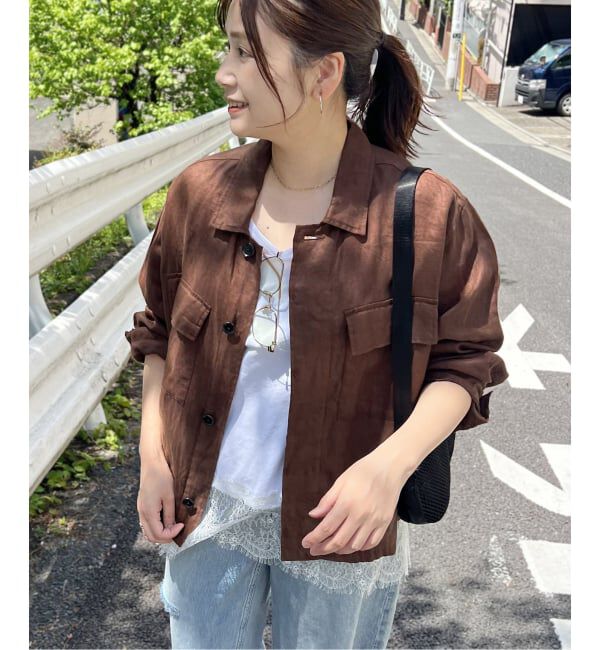 JOURNAL STANDARD「《追加》リネンミリタリージャケット」|ミリタリージャケット|