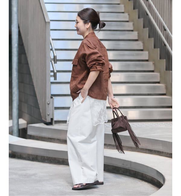 JOURNAL STANDARD「《追加》リネンミリタリージャケット」|ミリタリージャケット|