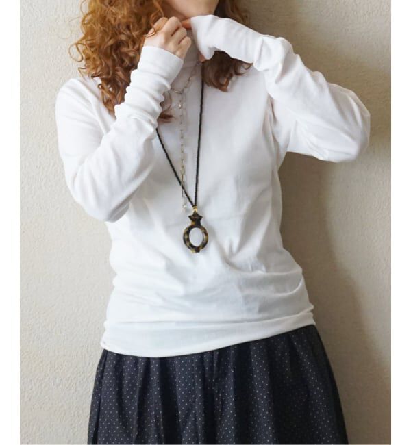 journal standard luxe「HGコットン タートルネックプルオーバー」|ニット・セーター|ホワイト