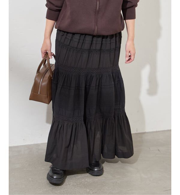 JOURNAL STANDARD「インドボイルレースティアードスカート」|スカート|