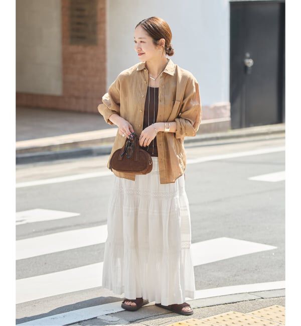 JOURNAL STANDARD「インドボイルレースティアードスカート」|スカート|