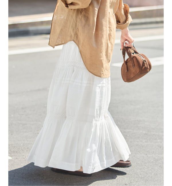 JOURNAL STANDARD「インドボイルレースティアードスカート」|スカート|