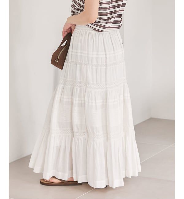 JOURNAL STANDARD「インドボイルレースティアードスカート」|スカート|
