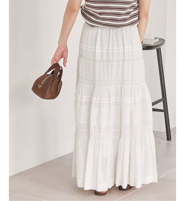 JOURNAL STANDARD「インドボイルレースティアードスカート」|スカート|
