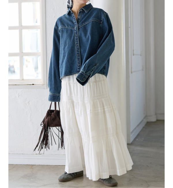 JOURNAL STANDARD「インドボイルレースティアードスカート」|スカート|