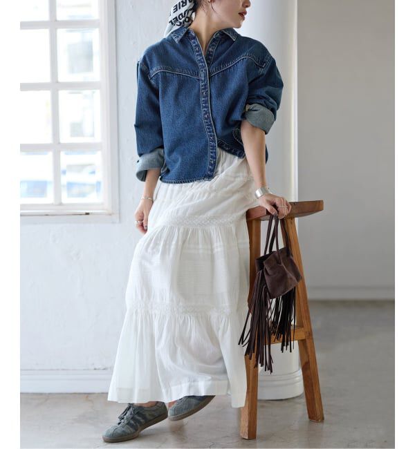 JOURNAL STANDARD「インドボイルレースティアードスカート」|スカート|