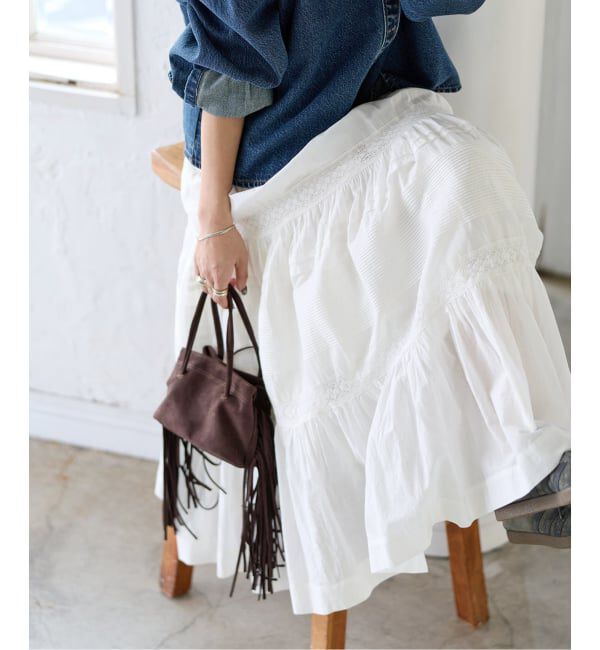 JOURNAL STANDARD「インドボイルレースティアードスカート」|スカート|