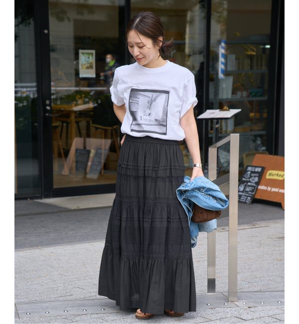 JOURNAL STANDARD「インドボイルレースティアードスカート」|スカート|