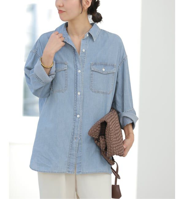 JOURNAL STANDARD relume「ライトデニムオーバーサイズシャツ」|シャツ・ブラウス|