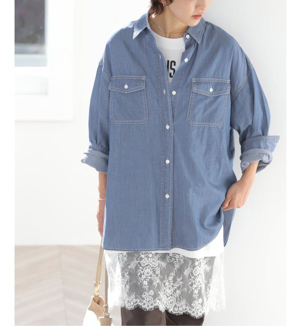 JOURNAL STANDARD relume「ライトデニムオーバーサイズシャツ」|シャツ・ブラウス|