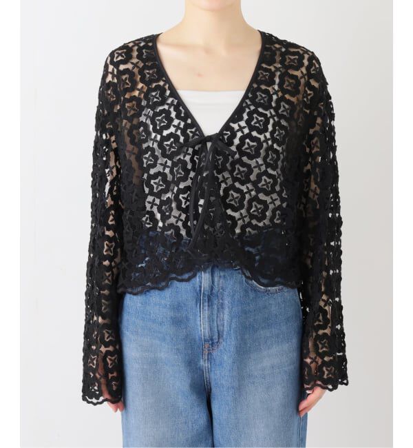 JOURNAL STANDARD「モチーフレースカーディガン」|カーディガン|