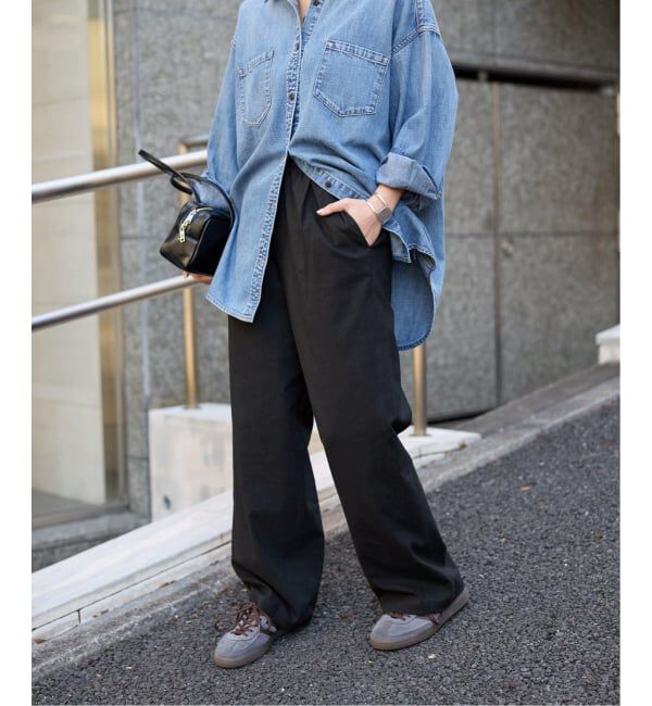 JOURNAL STANDARD「《追加》ウォッシャブルコットンリネンIVISストレートパンツ」|その他|