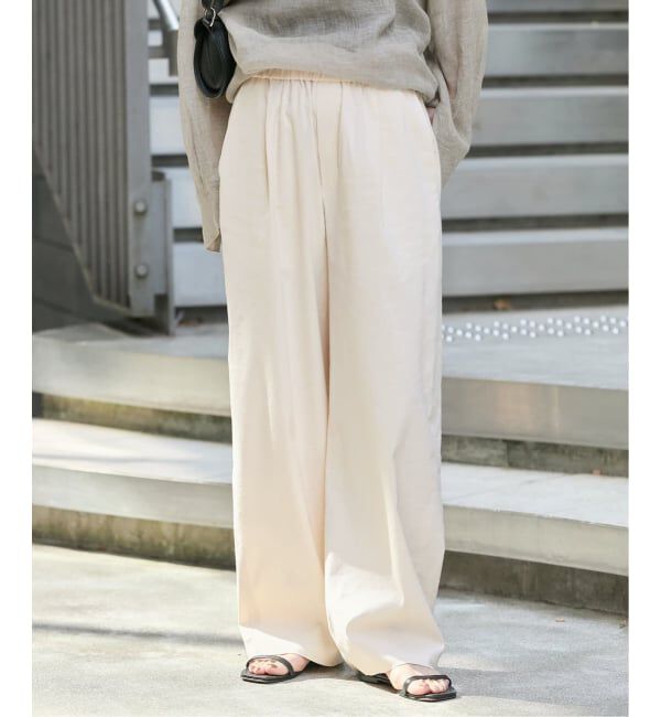 JOURNAL STANDARD「《追加》ウォッシャブルコットンリネンIVISストレートパンツ」|その他|