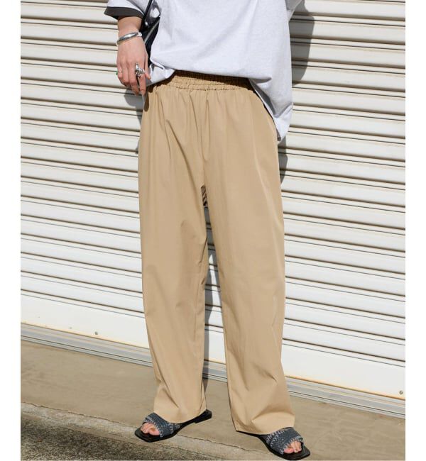 JOURNAL STANDARD「《追加》【撥水/接触冷感/洗える/UVカット】リネンナイロンストレッチワイドパンツ」|その他|