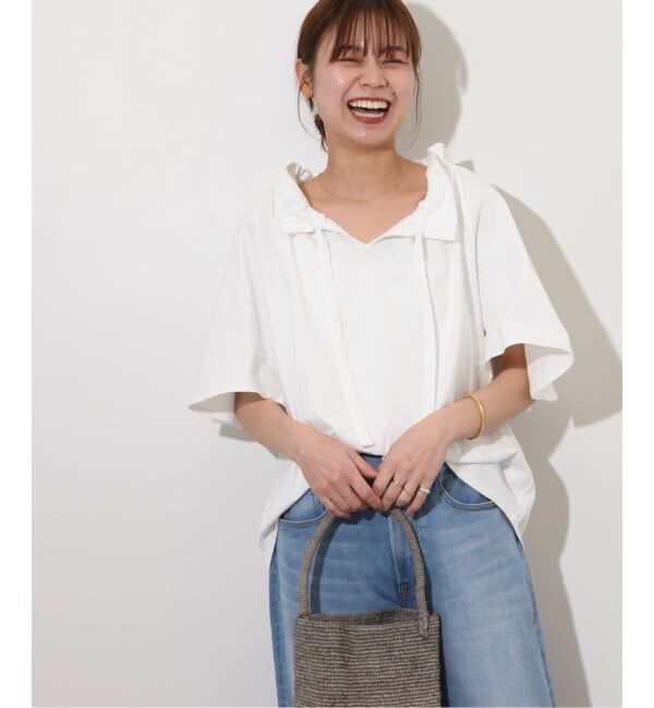 JOURNAL STANDARD relume「《WEB限定追加》フリルリボンTシャツ」|Tシャツ・カットソー|