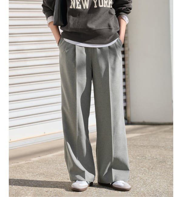 JOURNAL STANDARD relume「《WEB限定追加2》マットウースフレアタックパンツ」|スラックス|