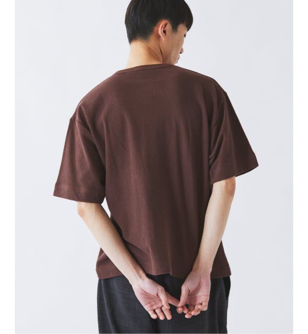 JOURNAL STANDARD relume「ブロック インレイ 1ボタン ヘンリーネック Tシャツ」|Tシャツ・カットソー|