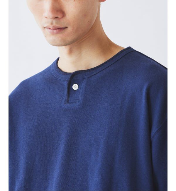 JOURNAL STANDARD relume「ブロック インレイ 1ボタン ヘンリーネック Tシャツ」|Tシャツ・カットソー|