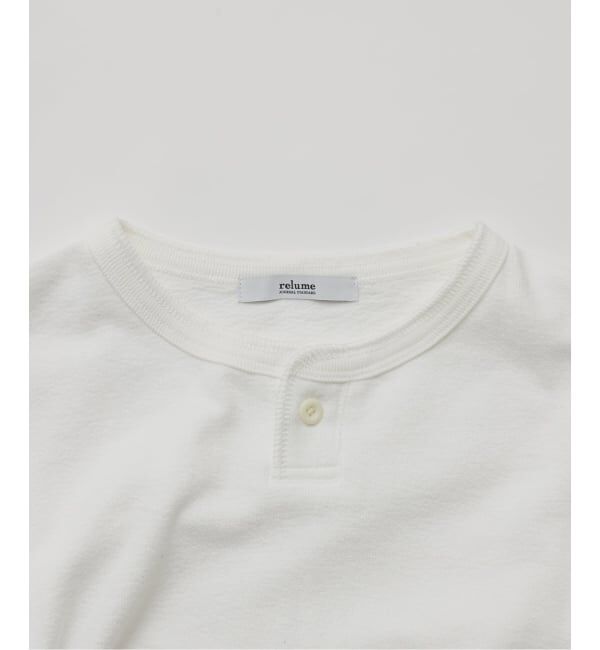 JOURNAL STANDARD relume「ブロック インレイ 1ボタン ヘンリーネック Tシャツ」|Tシャツ・カットソー|