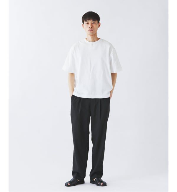 JOURNAL STANDARD relume「ブロック インレイ 1ボタン ヘンリーネック Tシャツ」|Tシャツ・カットソー|