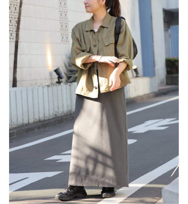 JOURNAL STANDARD「《追加予約3》リネンミリタリージャケット」|ミリタリージャケット|