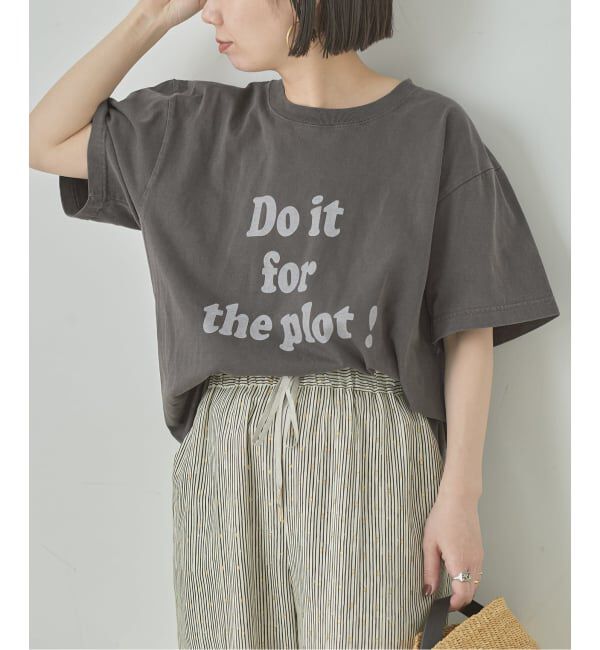 journal standard L'essage「【Do it~】ピグメントTシャツ」|Tシャツ・カットソー|ブラック