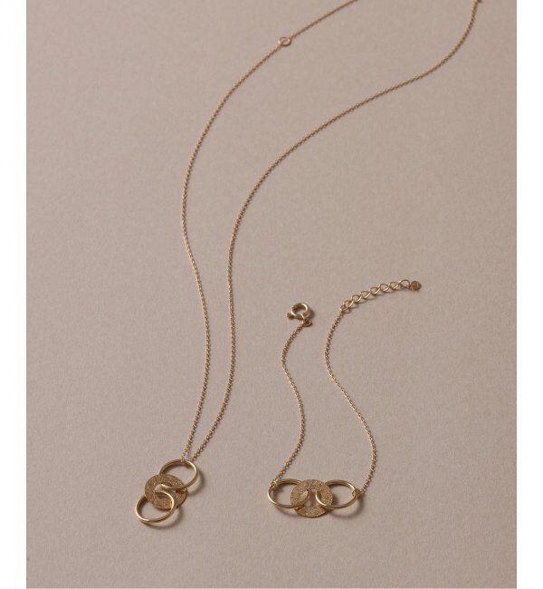 Lilas by Spick&Span「トリオサークルモチーフブレスレット K10」|ブレスレット・バングル|