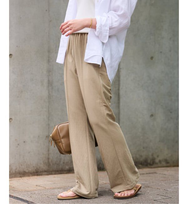 FRAMeWORK「カットフレアパンツ」|その他|ベージュ