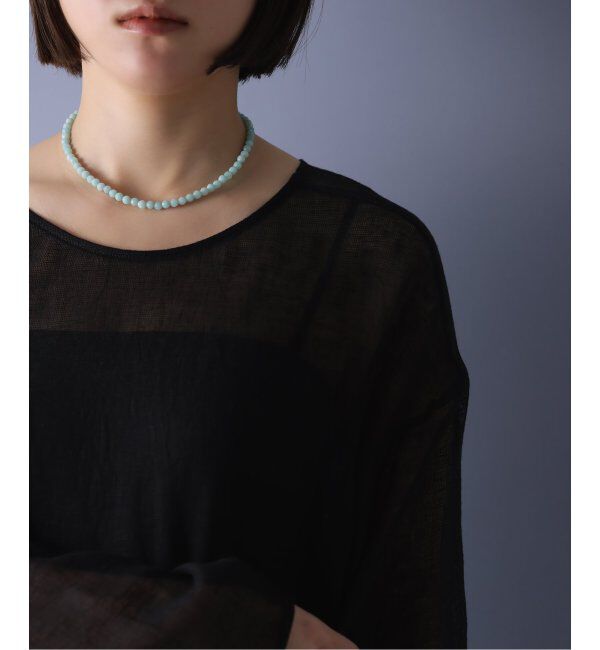 Spick and Span「《WEB限定予約》【SAMH by LILAS】アマゾナイトネックレス SV」|ネックレス|