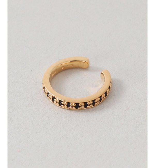 Spick and Span「《WEB限定》【SAMH by LILAS】イヤーカフオニキス SV（片耳）」|イヤーカフ|