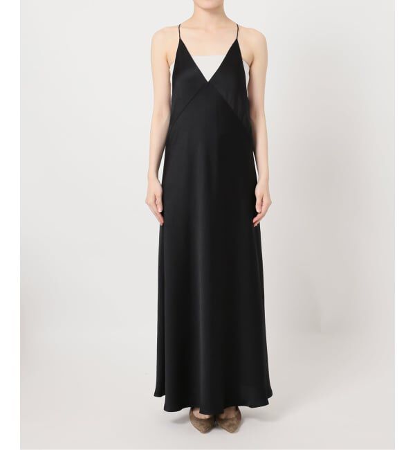 NOBLE「サテンアジャストキャミワンピース」|ワンピース|