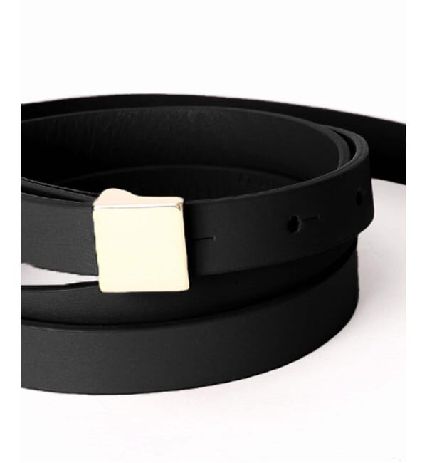 NOBLE「LEFIJE/レフィエ スクエアバックルベルト(1.4cm)」|ベルト|