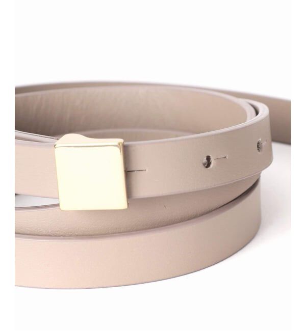 NOBLE「LEFIJE/レフィエ スクエアバックルベルト(1.4cm)」|ベルト|