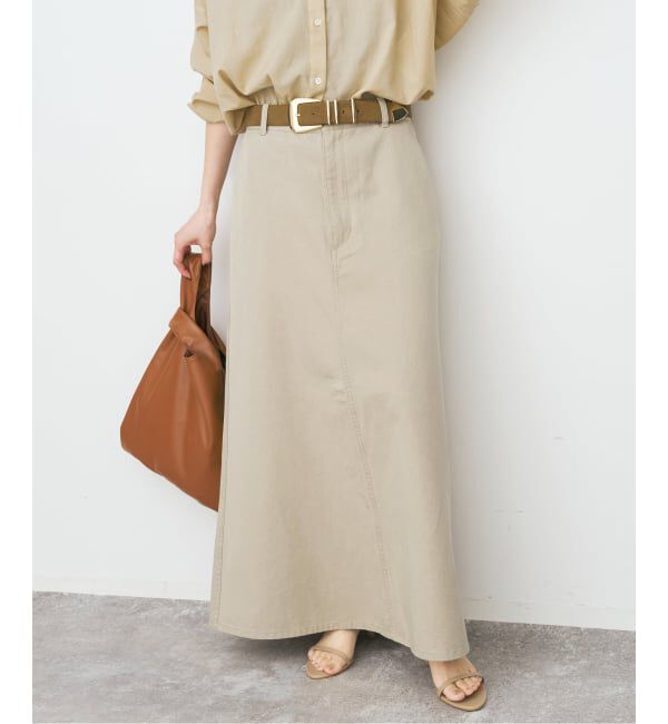 Spick and Span「ウォッシュドツイルナロースカート」|スカート|