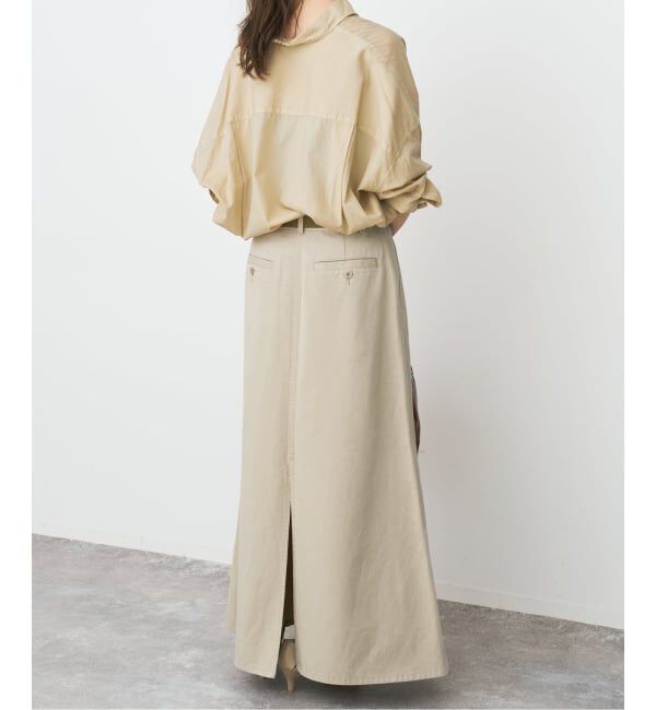 Spick and Span「ウォッシュドツイルナロースカート」|スカート|