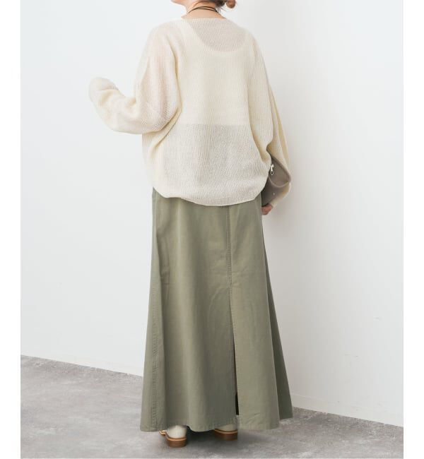 Spick and Span「ウォッシュドツイルナロースカート」|スカート|