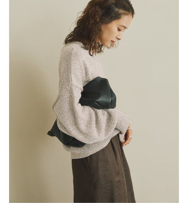 Spick and Span「レーヨンペーパーヤーンVネックプルオーバー」|ニット・セーター|